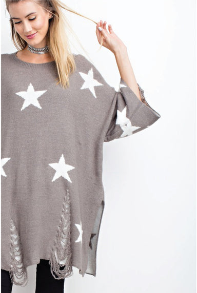 Starry Eyed Sweater - Tucker Brown